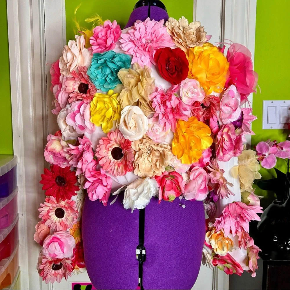 Floral Multicolor Statement Jacket - Picture 5 of 7